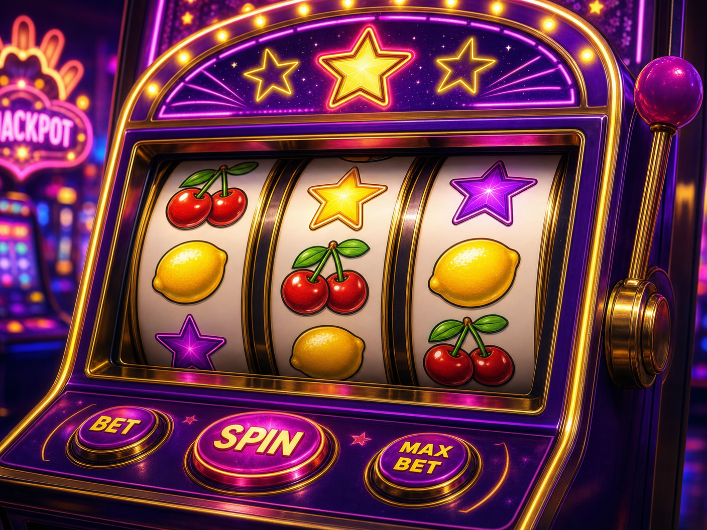 Social slot machine game